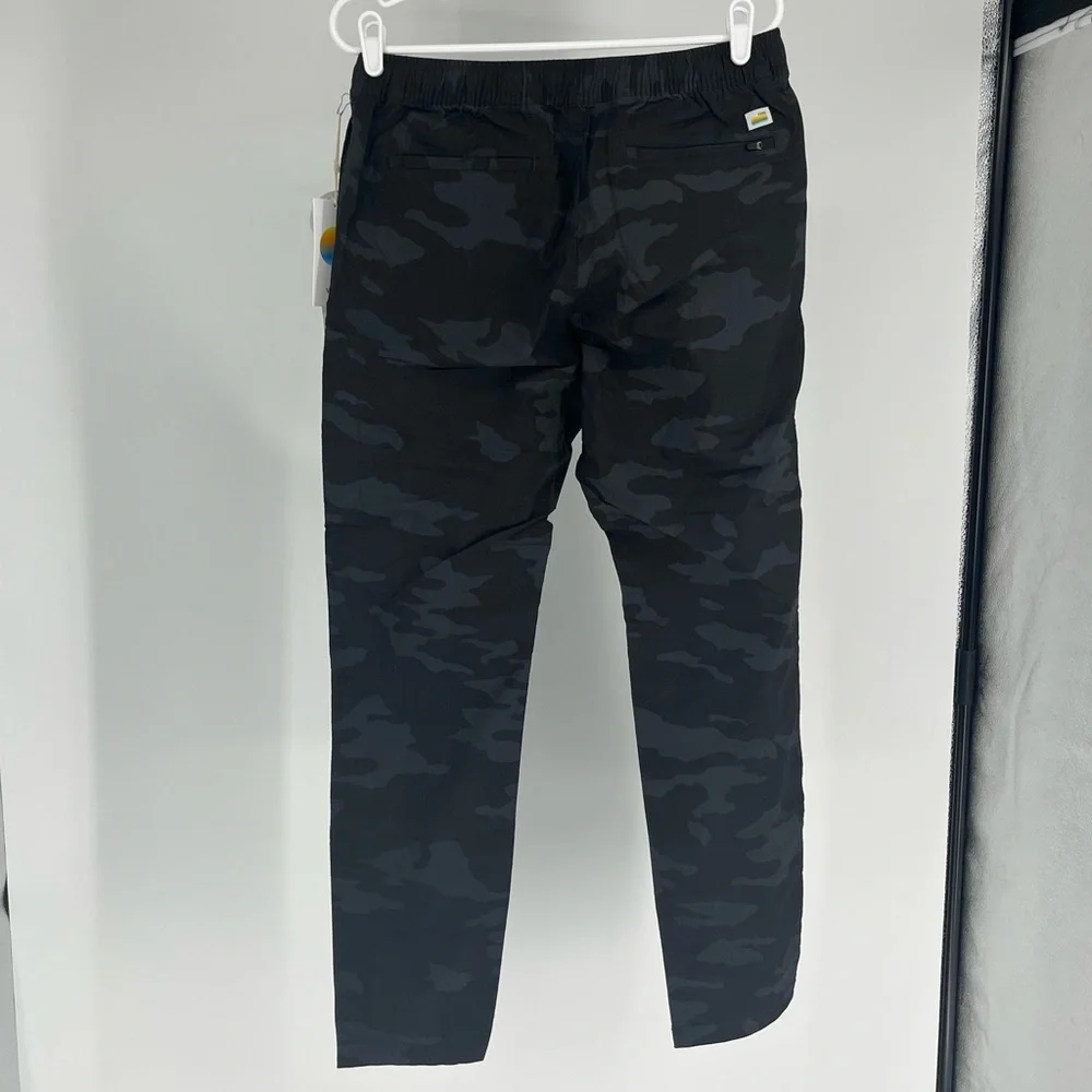 VUORI NWT MEN’S RIPSTOP CLIMBER PANT BLACK CAMO MEDIUM LARGE OUTDOOR HIKING - Picture 4 of 12